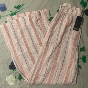 NWT flared striped pants